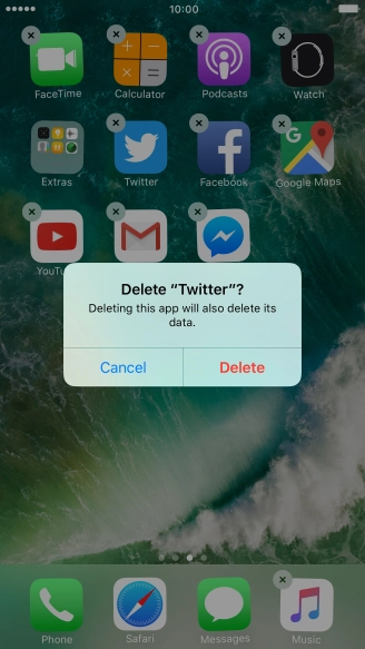 Press Delete.
