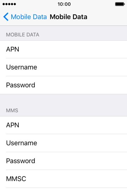 Press APN and key in mms.vodafone.net.
