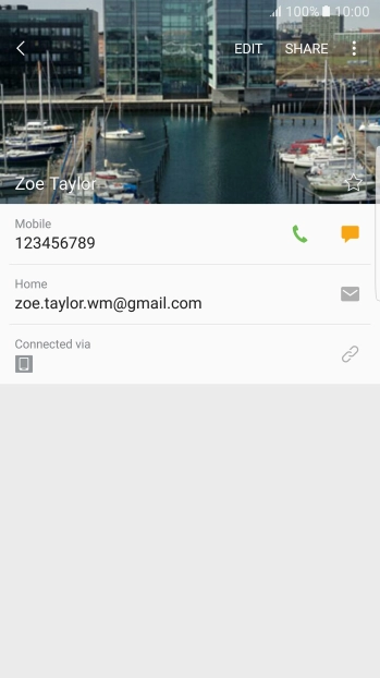 Press the Home key to return to the home screen.