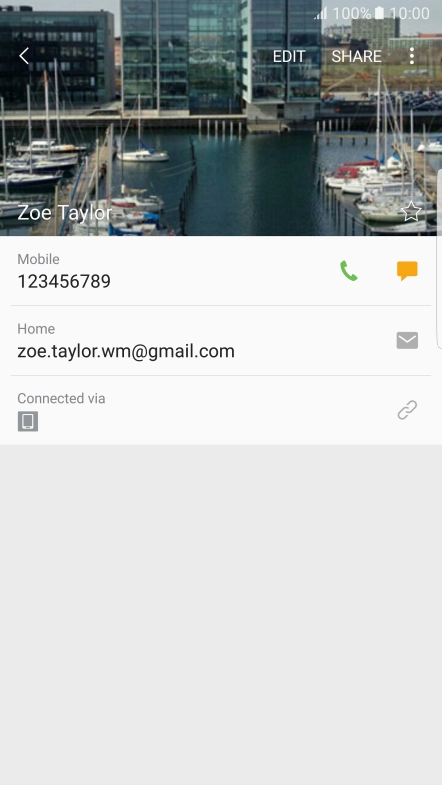 Press the Home key to return to the home screen.