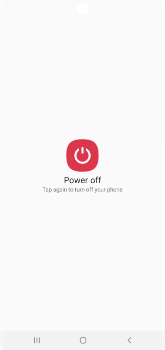 Press Power off.