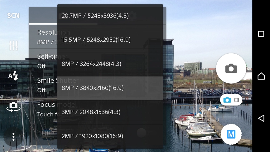 Press the required resolution.