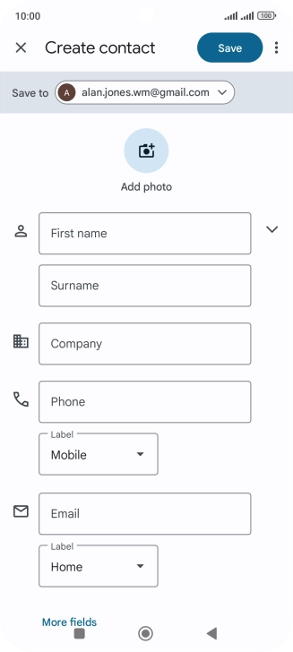 Press the drop down list next to 