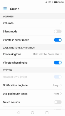 Press the Home key to return to the home screen.