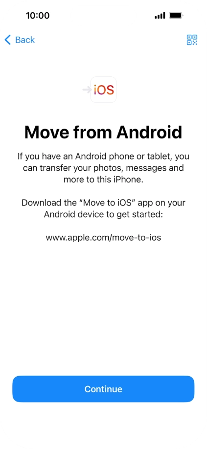 To transfer content to your phone, you need to install the app 