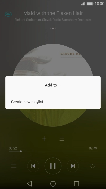 Press Create new playlist.