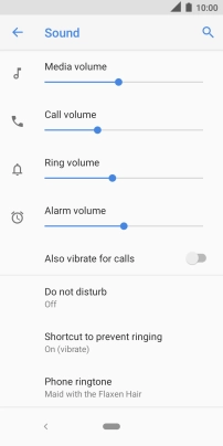 Press the Home key to return to the home screen.