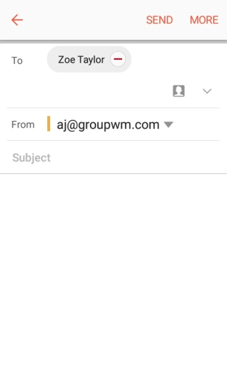 Press Subject and key in the required subject.