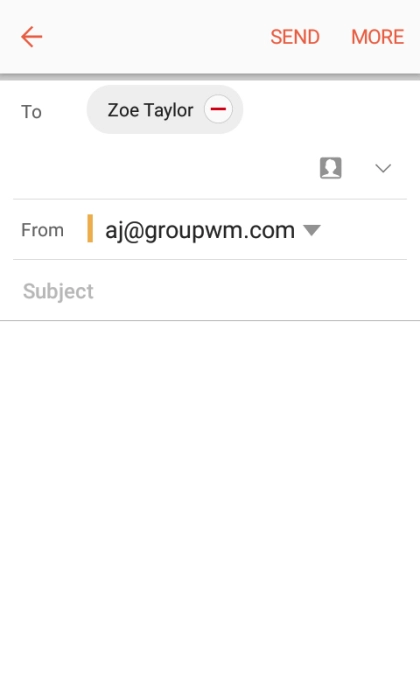 Press Subject and key in the required subject.
