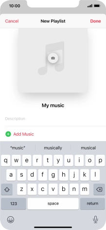 Press Add Music.