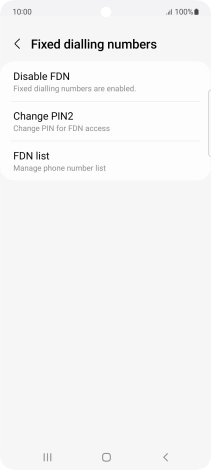 Press Disable FDN.