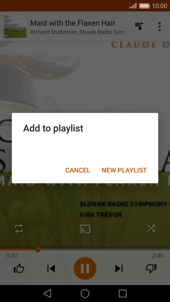 Press NEW PLAYLIST.