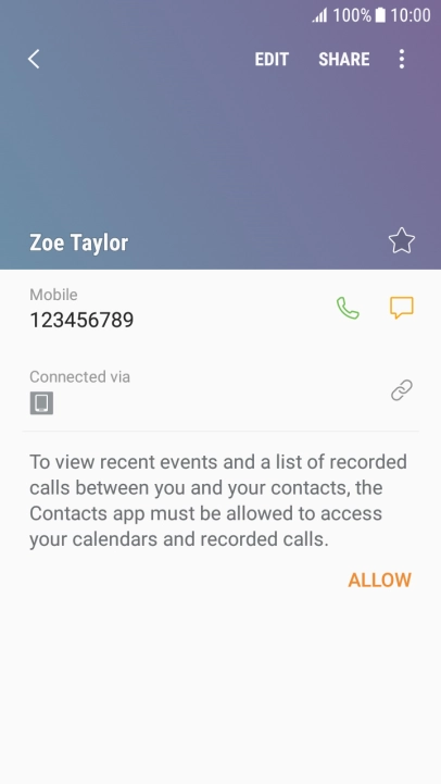 Press the Home key to return to the home screen.