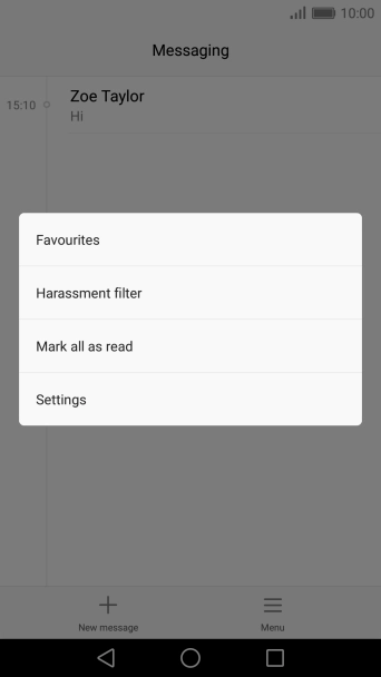 Press Settings.