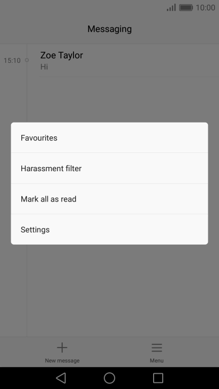 Press Settings.