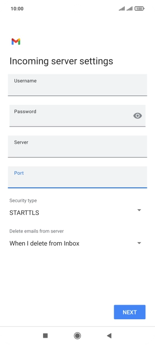 Press the drop down list below 