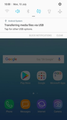 Press the connection icon.