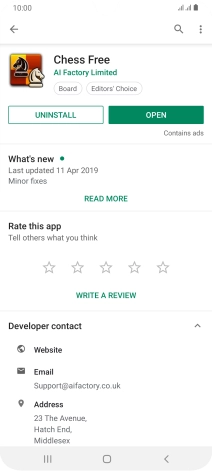 Press UNINSTALL.