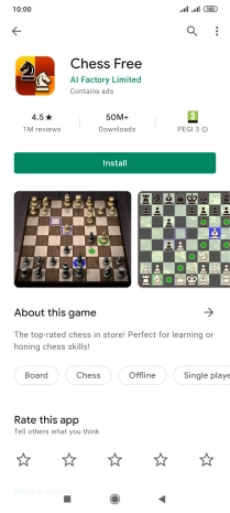 Press Install and follow the instructions on the screen to install the app.