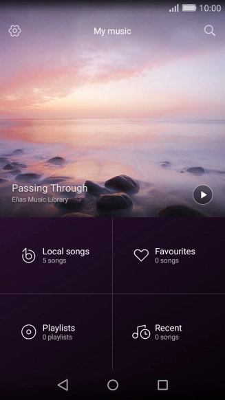 Press Local songs.
