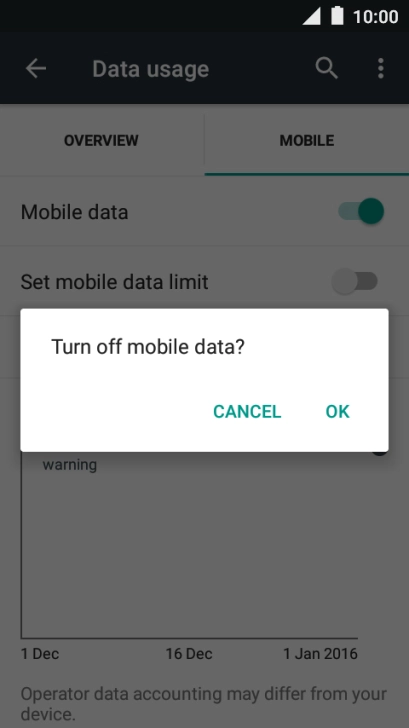 If you turn off the function, press OK.