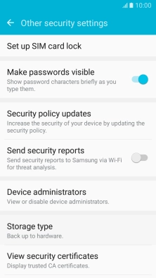 Press Set up SIM card lock.