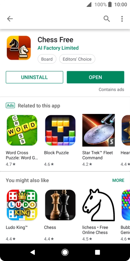 Press the Home key to return to the home screen.