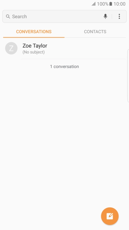 Press the new message icon.
