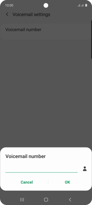 Key in (prefix) 5 (your phone number) and press OK.