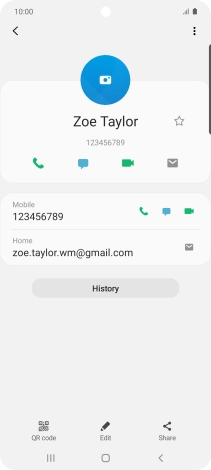 Press the call icon next to the required number.