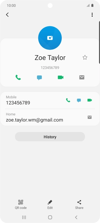 Press the call icon next to the required number.
