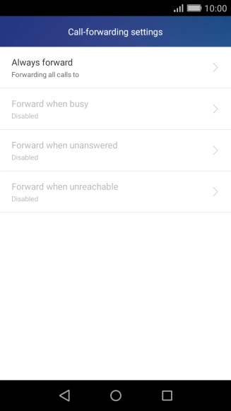 Press the Home key to return to the home screen.