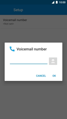 Key in (prefix) 5 (your phone number) and press OK.