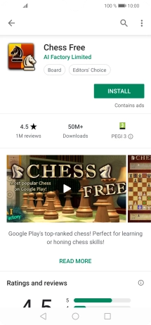 Press INSTALL and follow the instructions on the screen to install the app.