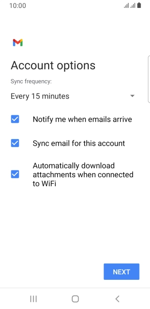 Press the drop down list below 