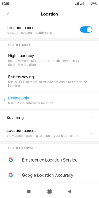 If you select High accuracy, your phone can find your exact position using the GPS satellites, the mobile network and nearby Wi-Fi networks. Satellite-based GPS requires a clear view of the sky.