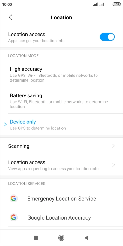 If you select High accuracy, your phone can find your exact position using the GPS satellites, the mobile network and nearby Wi-Fi networks. Satellite-based GPS requires a clear view of the sky.