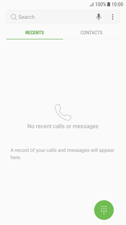 Press the menu icon.