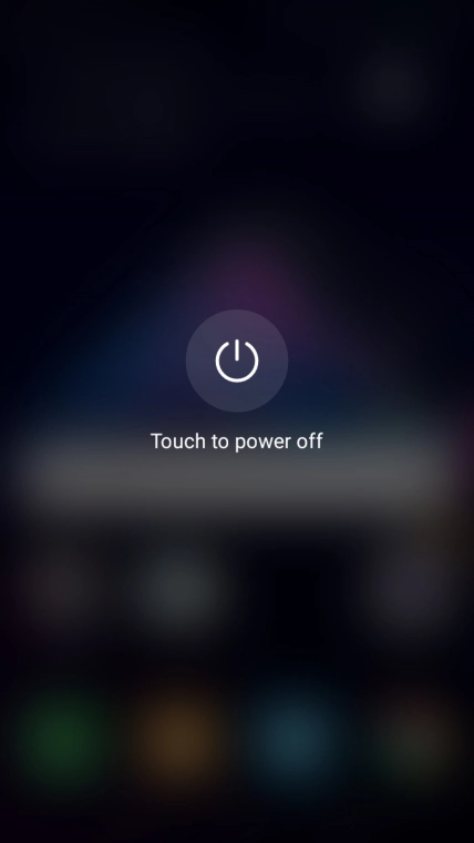 Press Touch to power off.