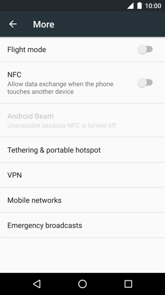 Press Mobile networks.