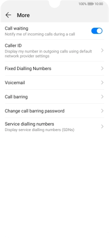 Press Fixed Dialling Numbers.