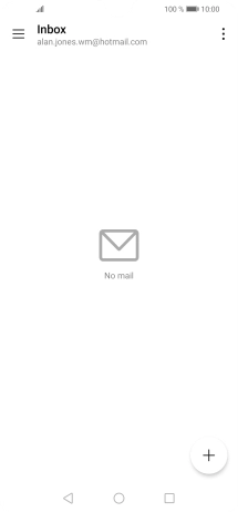 If this screen is displayed, you email account has been recognised and set up automatically. Follow the instructions on the screen to key in more information and finish setting up your phone.