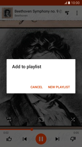 Press NEW PLAYLIST.