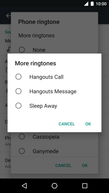 Press the required ring tones to hear them.
