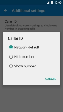 Press Show number to turn on caller identification.