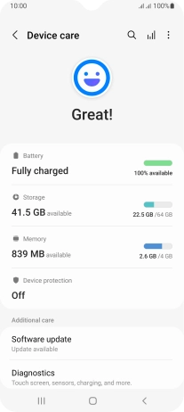 Press Battery.