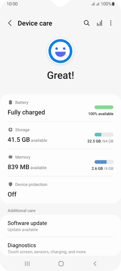 Press Battery.