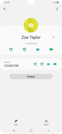 Press the Home key to return to the home screen.
