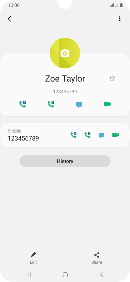 Press the Home key to return to the home screen.