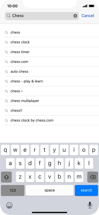 Press search.